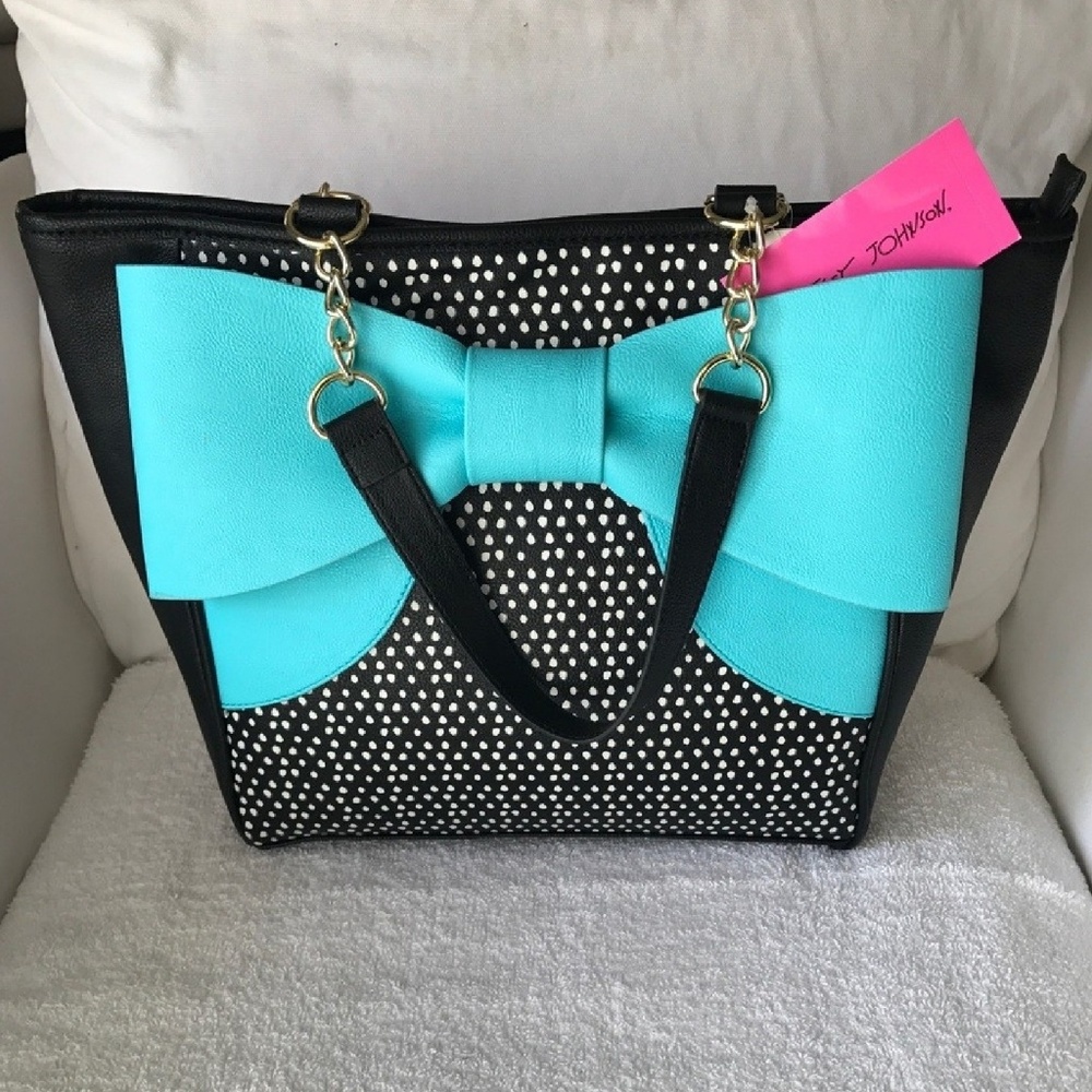 NWT Betsey Johnson Bow Tote